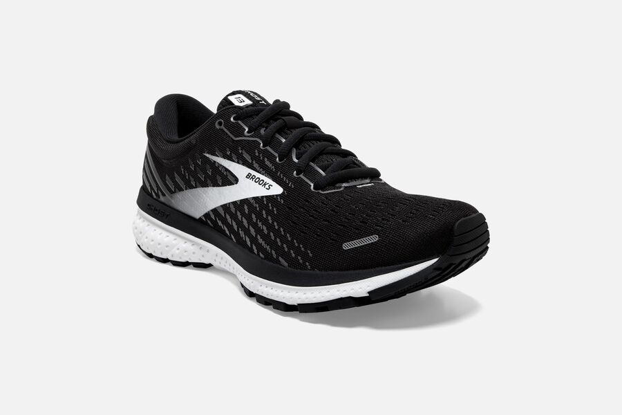 Brooks Running Shoes Womens Black/White - Ghost 13 Road - 2097-ZNQTI